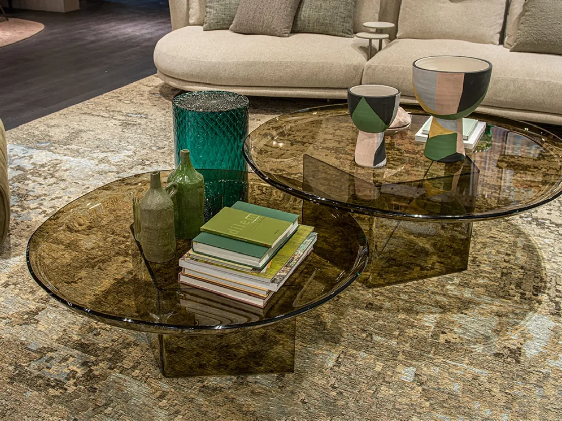 Tavolino Standard realizzato in vetro di Cattelan Italia
