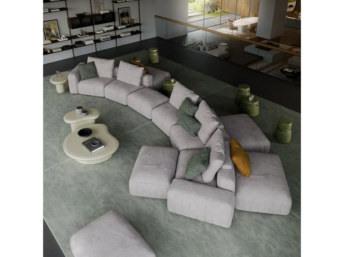 Divano con penisola Gibson di Cattelan Italia