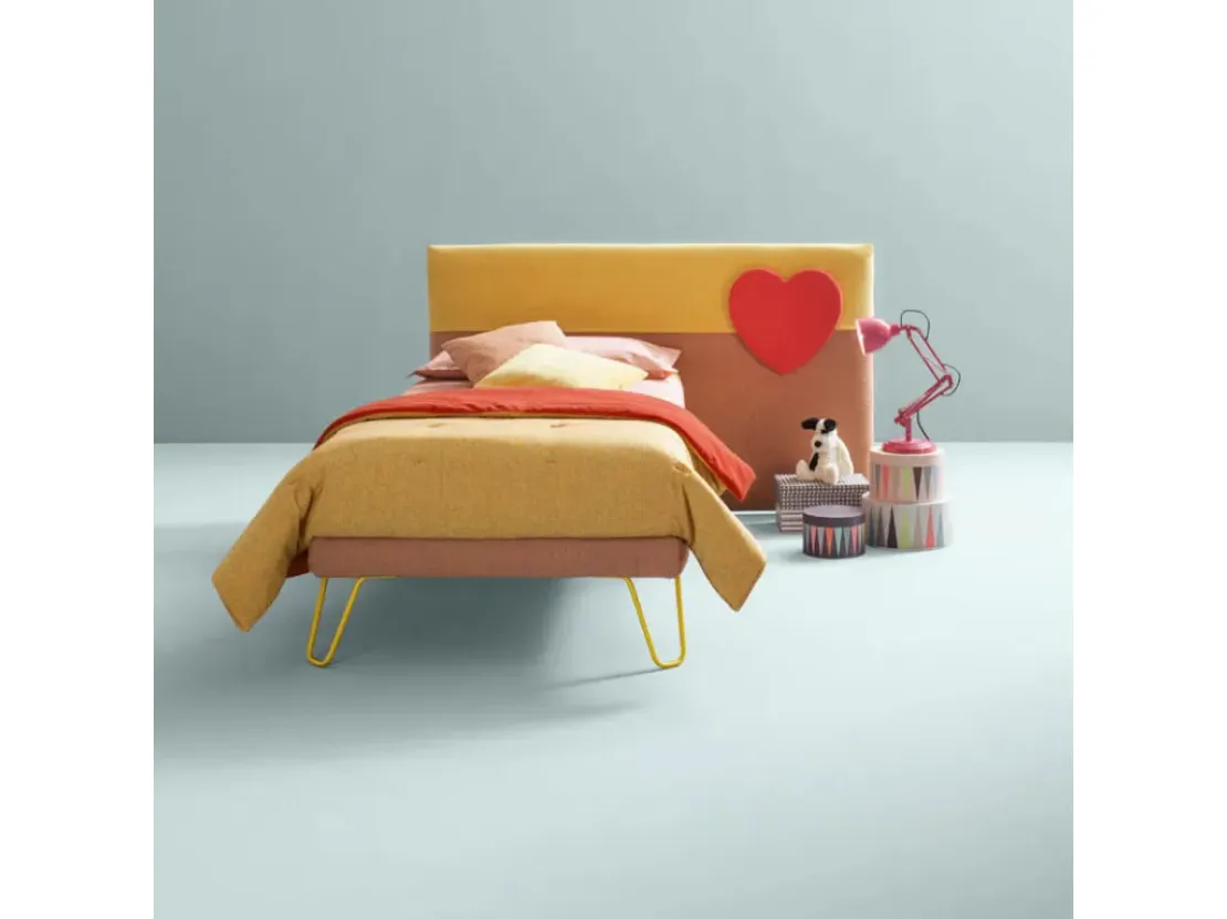 Letto singolo in tessuto Plain di Bside
