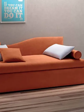 Letto in tessuto imbottio moderno Twice Centrale Sagomato di Bside
