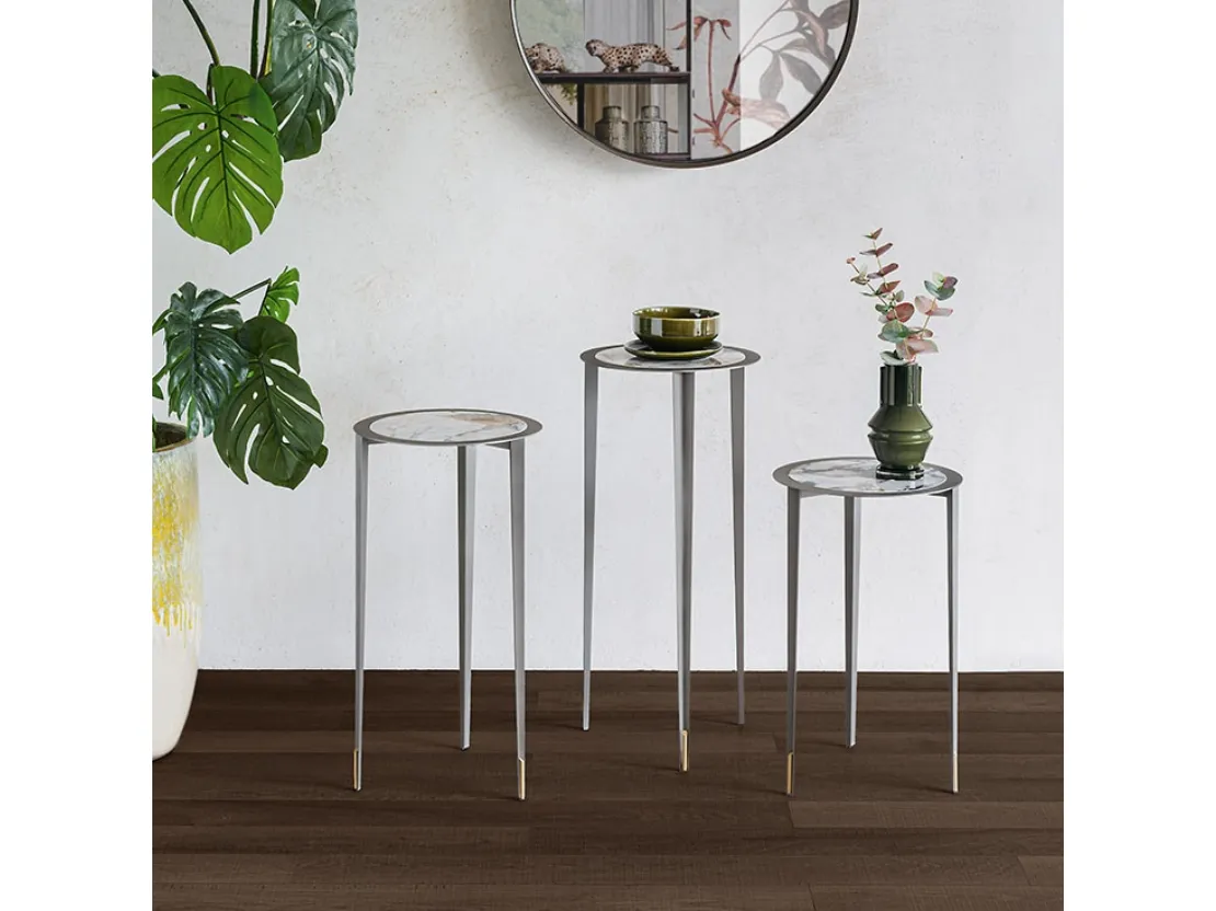 Consolle moderna su più livelli Brio Keramic di Cattelan Italia