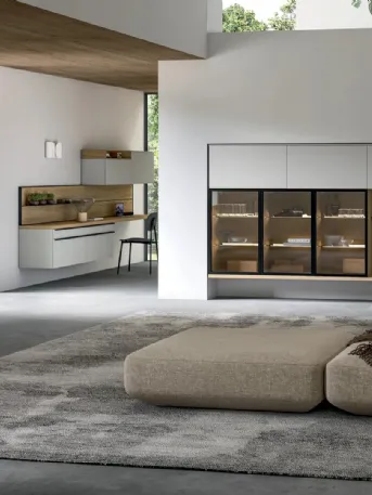 Parete Attrezzata Tratto 10 in PET laccato di Arredo3