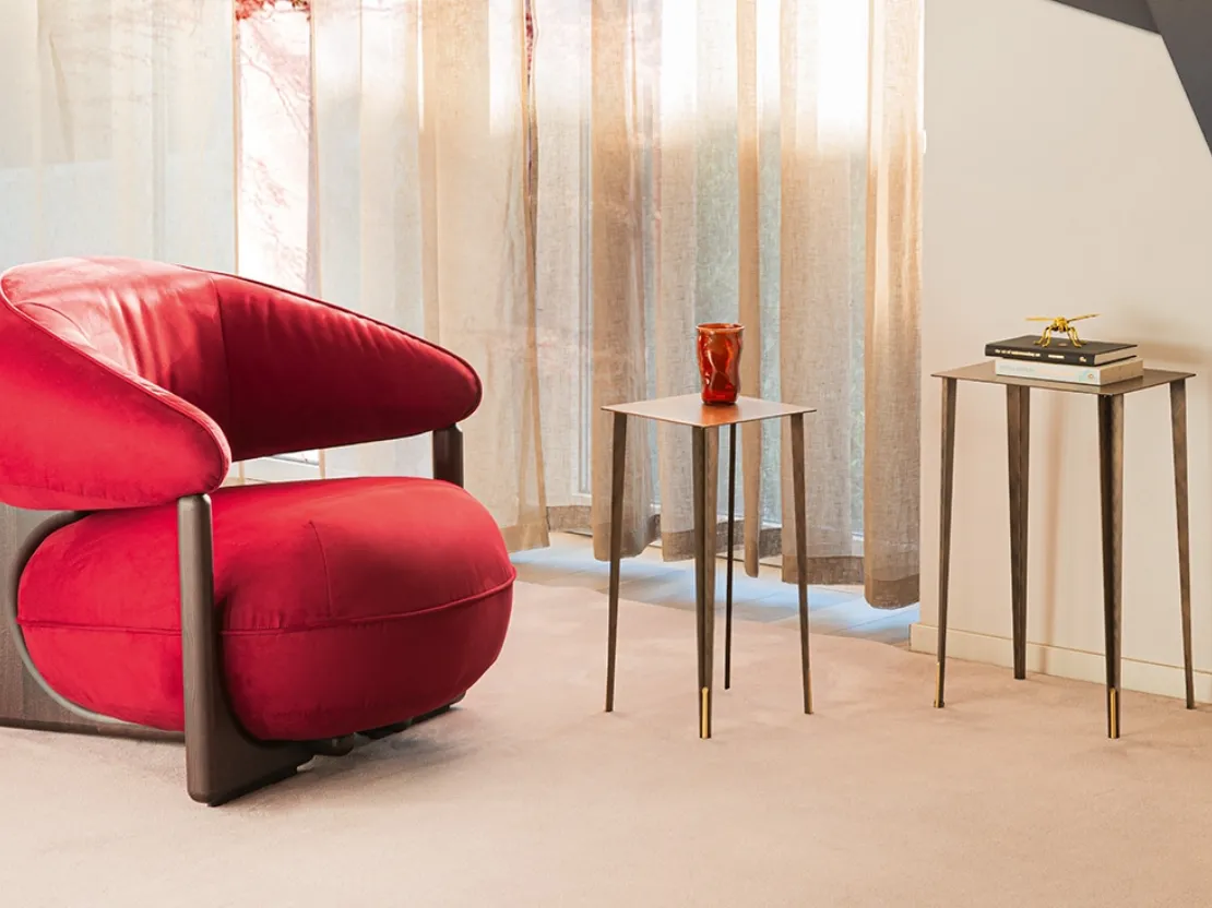 Poltrona in pelle Ruby Lounge di Cattelan Italia