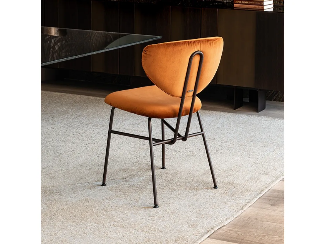 Sedia Chloe in velluto di Cattelan Italia