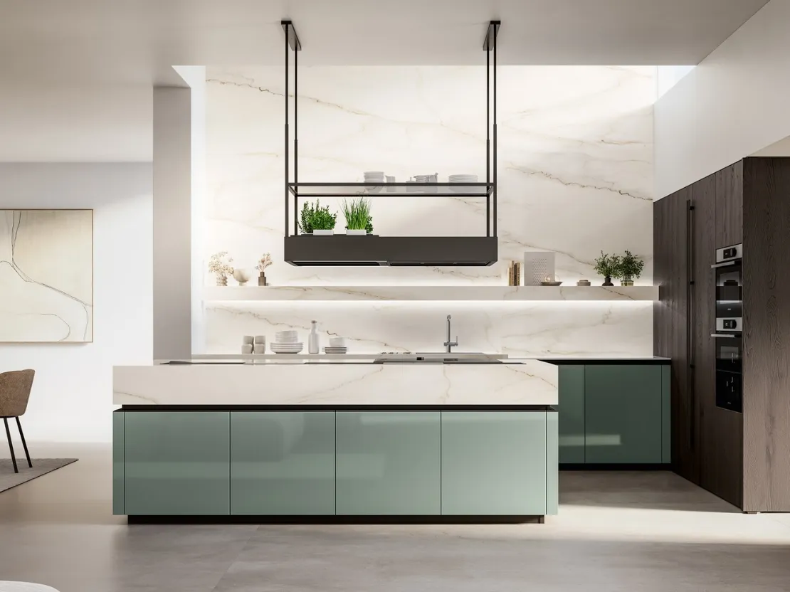 Cucina Moderna con isola Time 02 di Arredo3