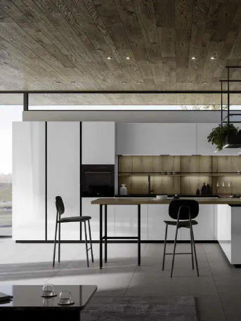 Cucina Moderna con penisola Kalì 07 di Arredo3